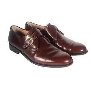 Bruno Magli Men's Ritz Brown Monk Strap leather Loafers Size 11 W